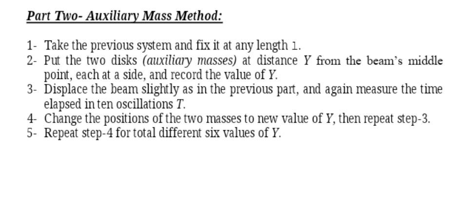 Solved In the second part (the Aucxiliary Mass Method part), | Chegg.com