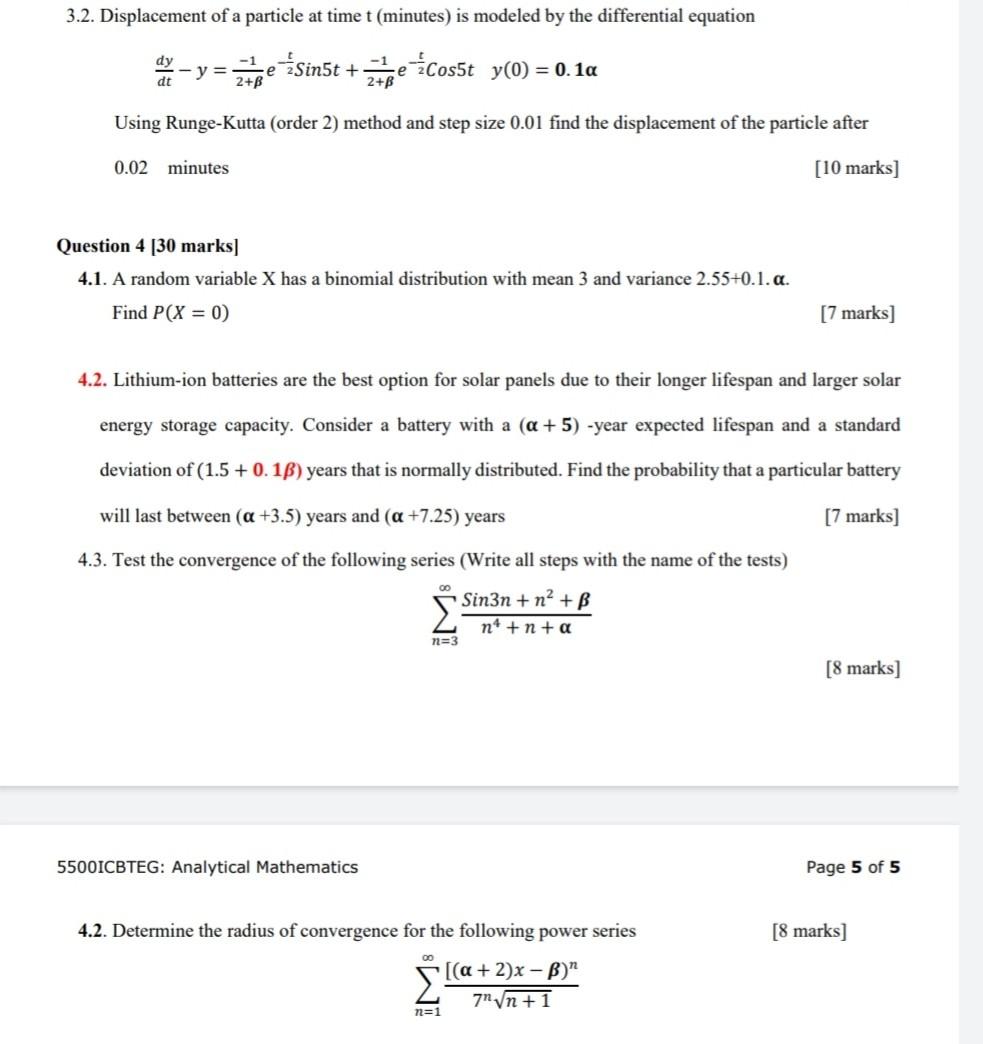Solved 1.1. Consider the following system of linear | Chegg.com