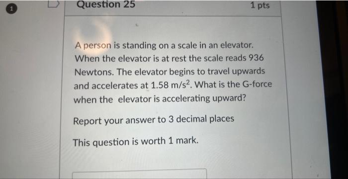 Solved A Person Is Standing On A Scale In An Elevator. When | Chegg.com