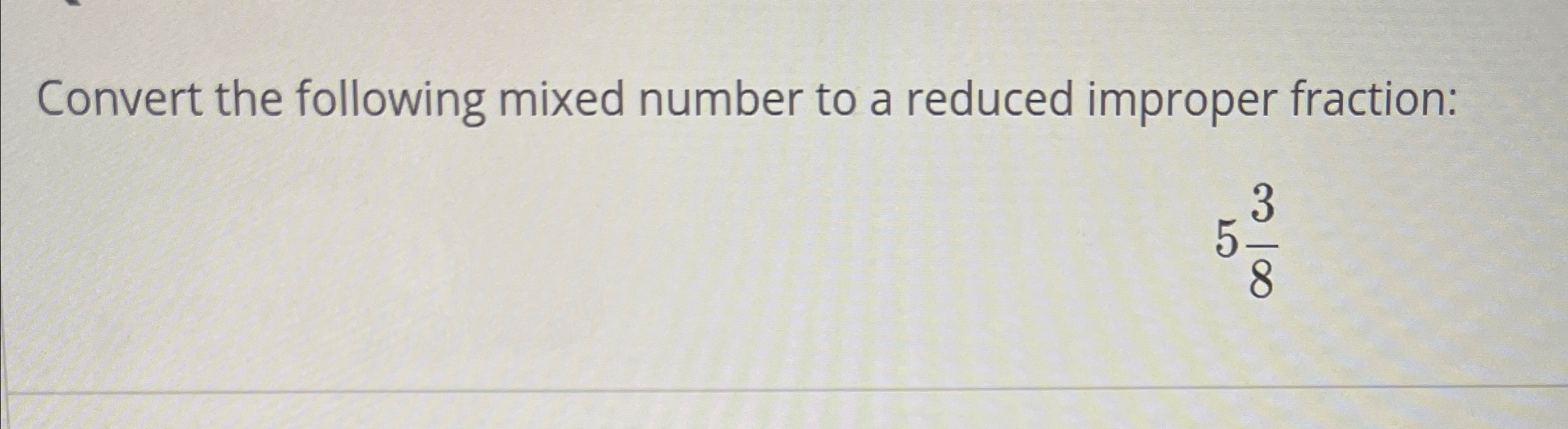 Solved Convert the following mixed number to a reduced | Chegg.com