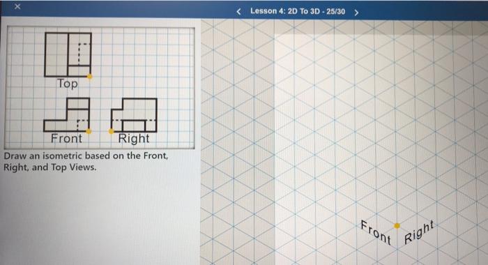 Solved Top Front Right Draw | Chegg.com