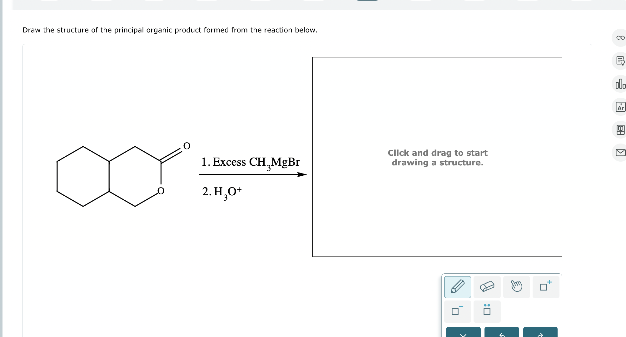 Solved Draw The Structure Of The Principal Organic Product Chegg Com