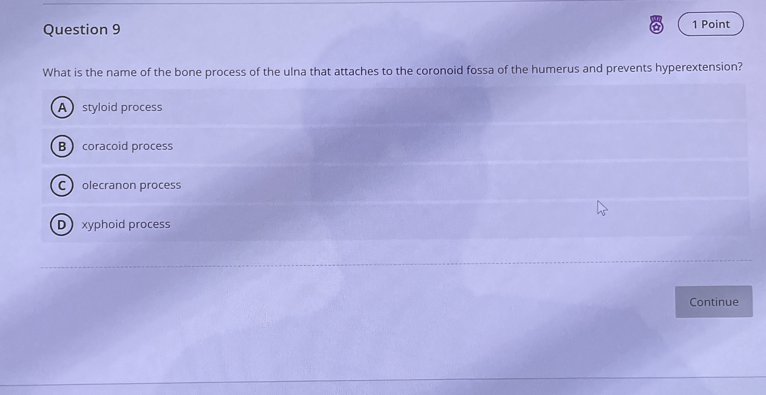 Solved Question 9What is the name of the bone process of the