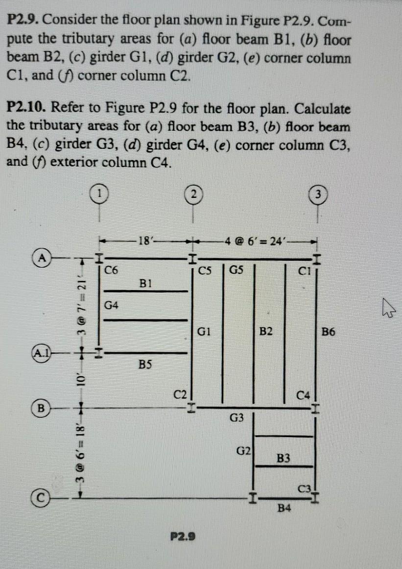 Solved P2.9. Consider the floor plan shown in Figure P2.9. | Chegg.com