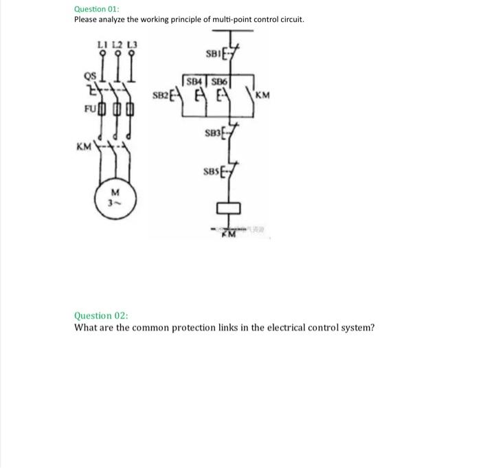 Solved Question 01: Please analyze the working principle of | Chegg.com