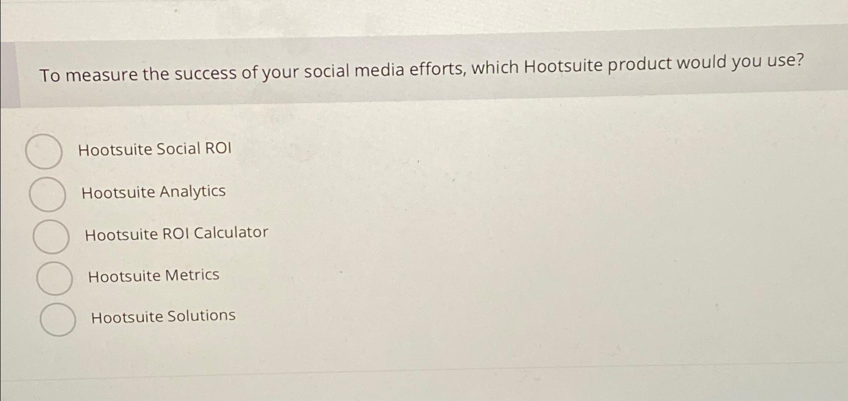Solved To measure the success of your social media efforts, | Chegg.com