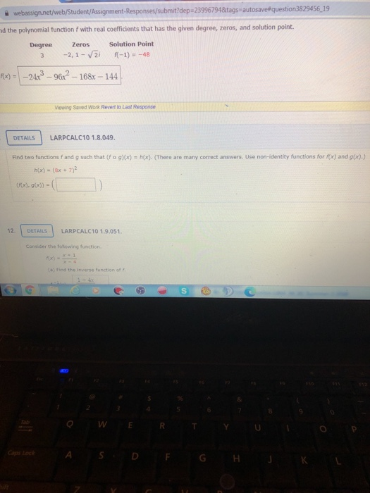 webassign student locked out of question
