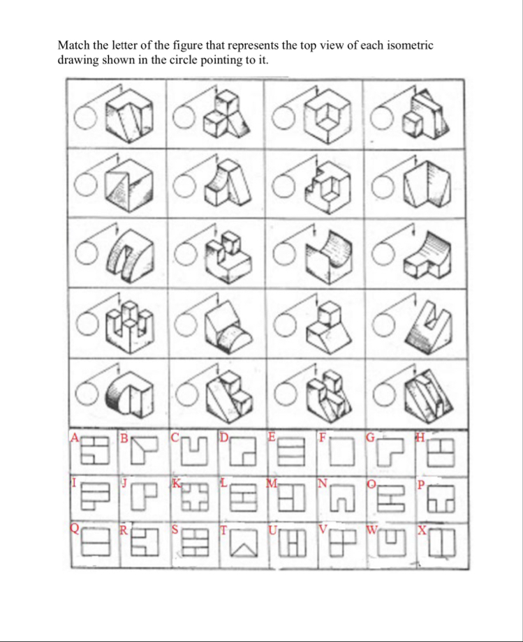 Solved Match the letter of the figure that represents the | Chegg.com