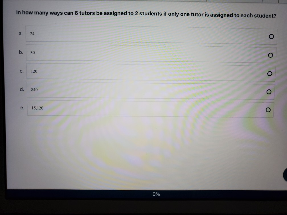 Solved In How Many Ways Can 6 Tutors Be Assigned To 2 | Chegg.com