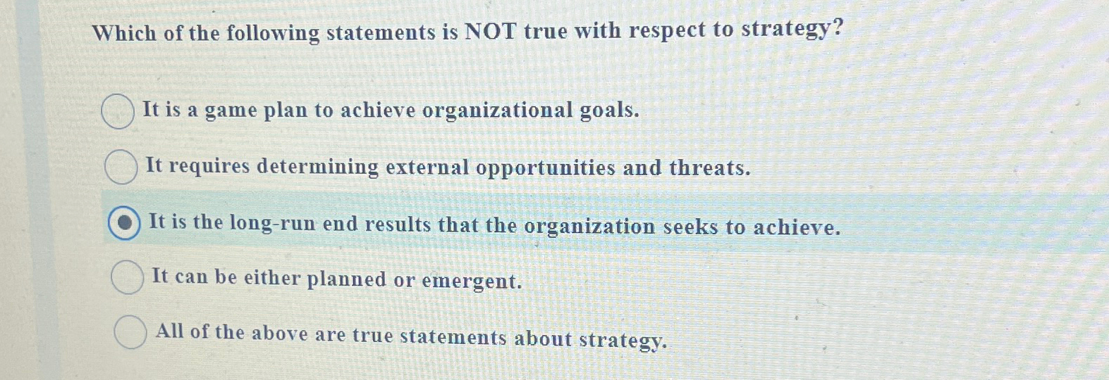 Solved Which of the following statements is NOT true with | Chegg.com