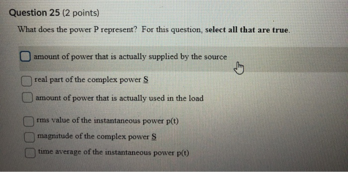 Solved 3 Question 10 (2 points) A power supply is | Chegg.com