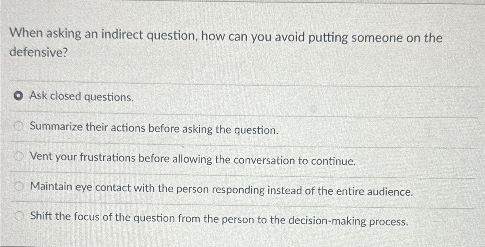 Solved When asking an indirect question, how can you avoid | Chegg.com