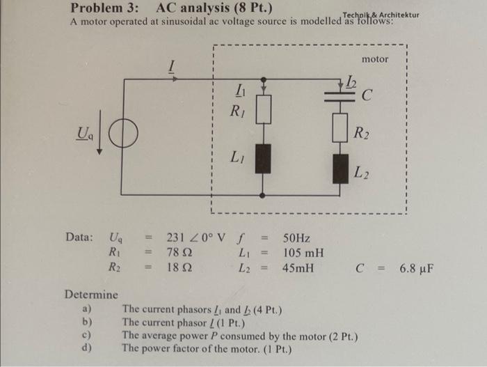 Solved i am struggling with this AC analysis problem. any | Chegg.com