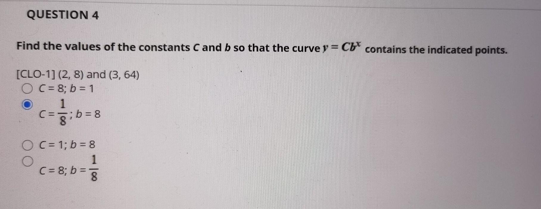 Solved QUESTION 4 Find The Values Of The Constants C And B | Chegg.com