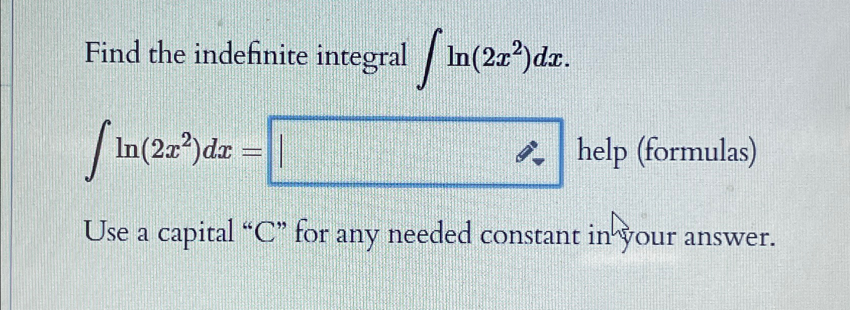 Solved Find the indefinite integral | Chegg.com