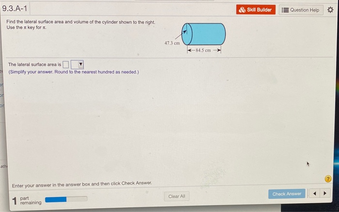 Solved 9.3.A-1 & Skill Builder Question Help Find the | Chegg.com