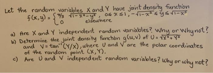 Solved F Xy Let The Random Variables X And Y Have Join Chegg Com