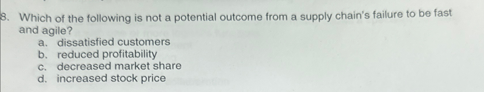 Solved Which of the following is not a potential outcome | Chegg.com