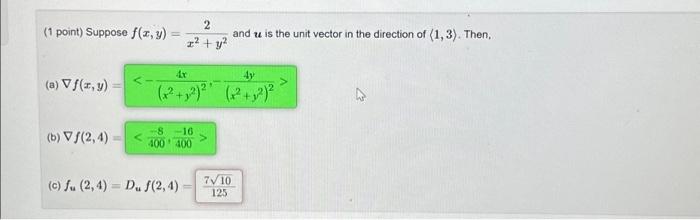 Solved 1 Point Suppose F X Y F A Vf X Y B