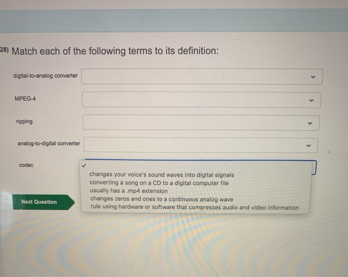 Match each word with its definition