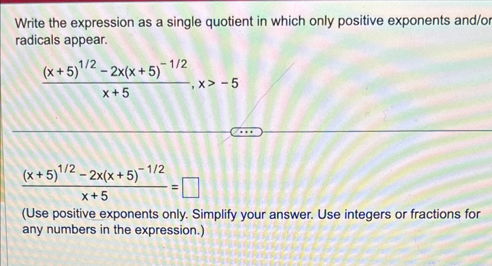 Solved Write the expression as a single quotient in which | Chegg.com