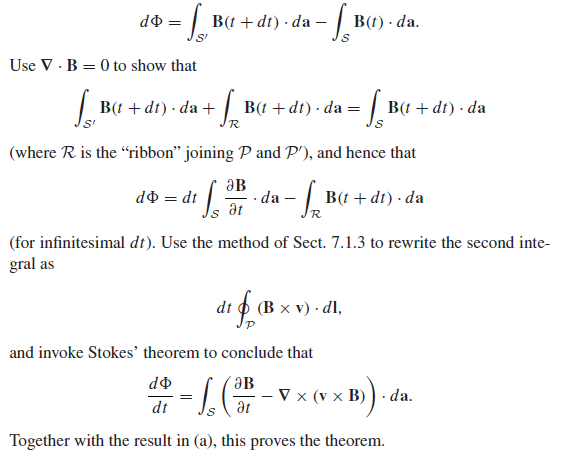 Solved: Prove Alfven’s Theorem: In A Perfectly Conducting Fluid 