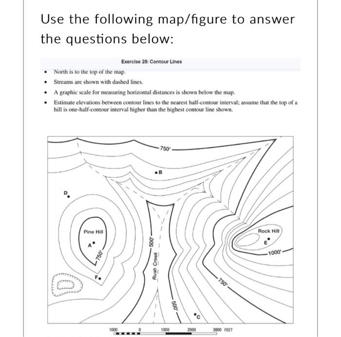 Solved Use the following map/figure to answer the questions | Chegg.com