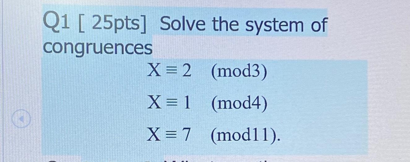 Solved Solve The System Of | Chegg.com