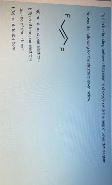 potassium lewis dot diagram