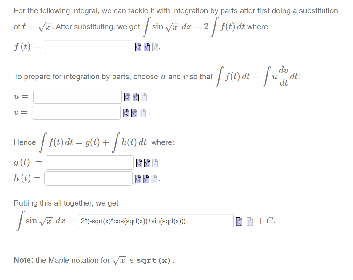 Solved For the following integral, we can tackle it with | Chegg.com