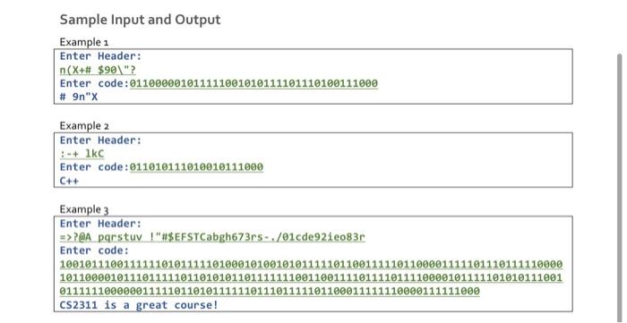 Solved The encoded message is a sequence of binary digits. | Chegg.com