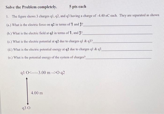 Solved Solve the Problem completely. 5 pts each 1. The | Chegg.com