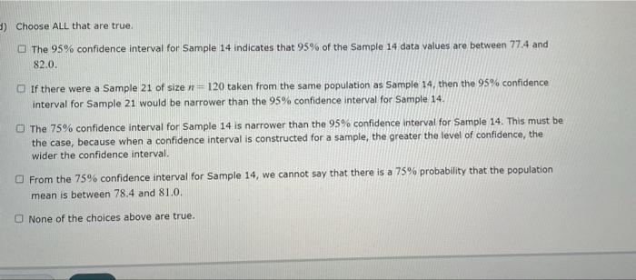 Solved Computing and comparing confidence intervals for | Chegg.com