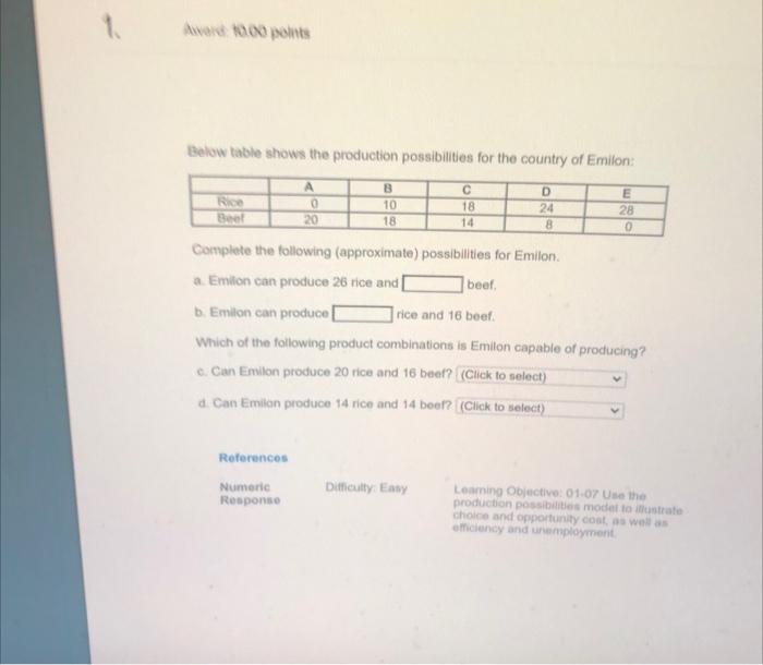 Solved Utopia produces only two products cheese and wine.