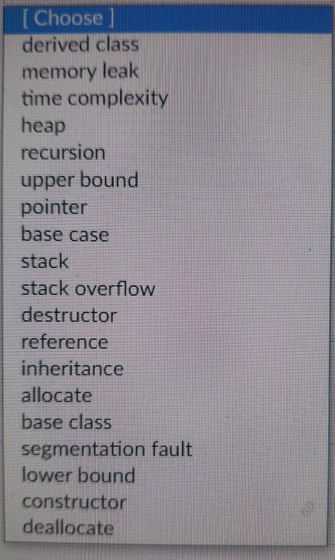 Solved Match the following definitions to their terms. A | Chegg.com