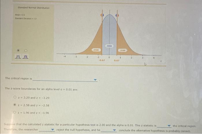 Solved The alpha level that a researcher sets at the | Chegg.com