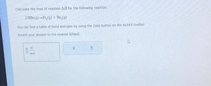 Solved Calculate the heat of reaction ΔH for the following | Chegg.com ...