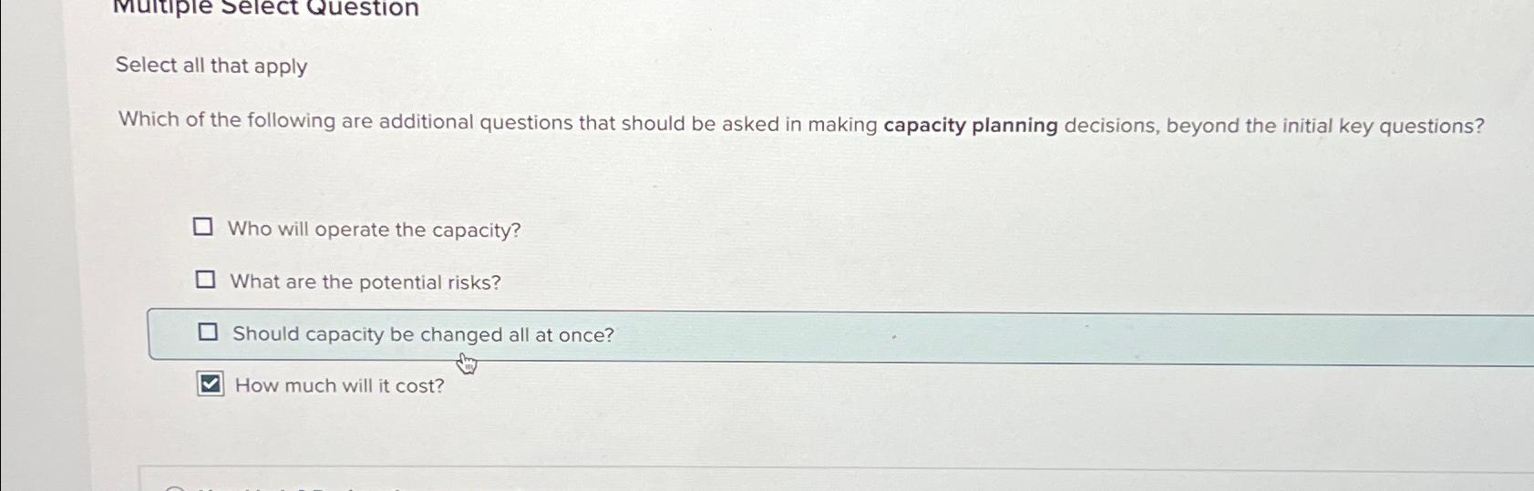 Solved Select all that applyWhich of the following are | Chegg.com