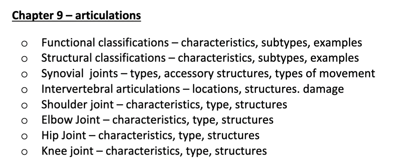 Solved Chapter 9-articulationsFunctional classifications - | Chegg.com