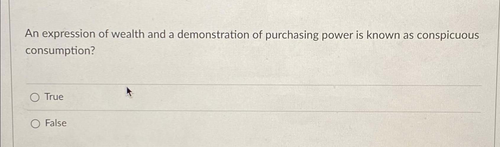 Solved An expression of wealth and a demonstration of | Chegg.com