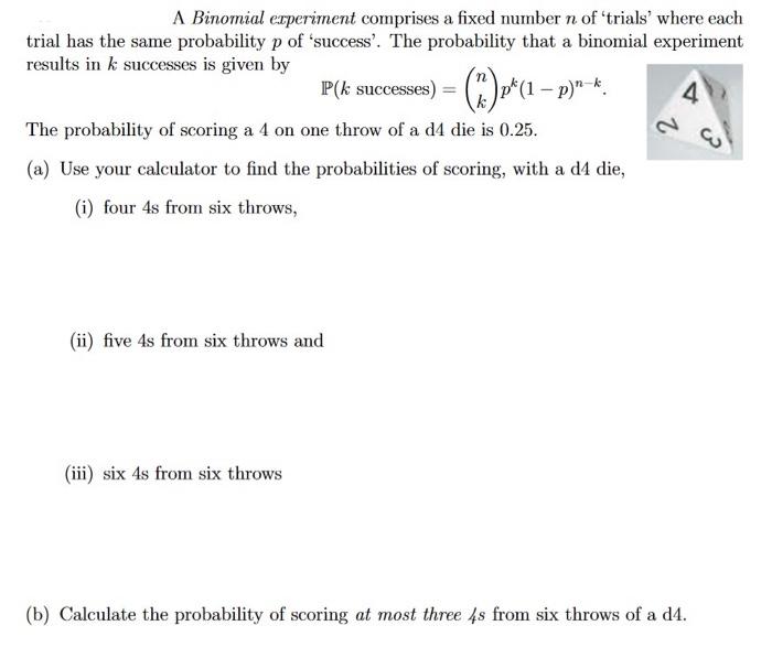 binomial experiment fixed number