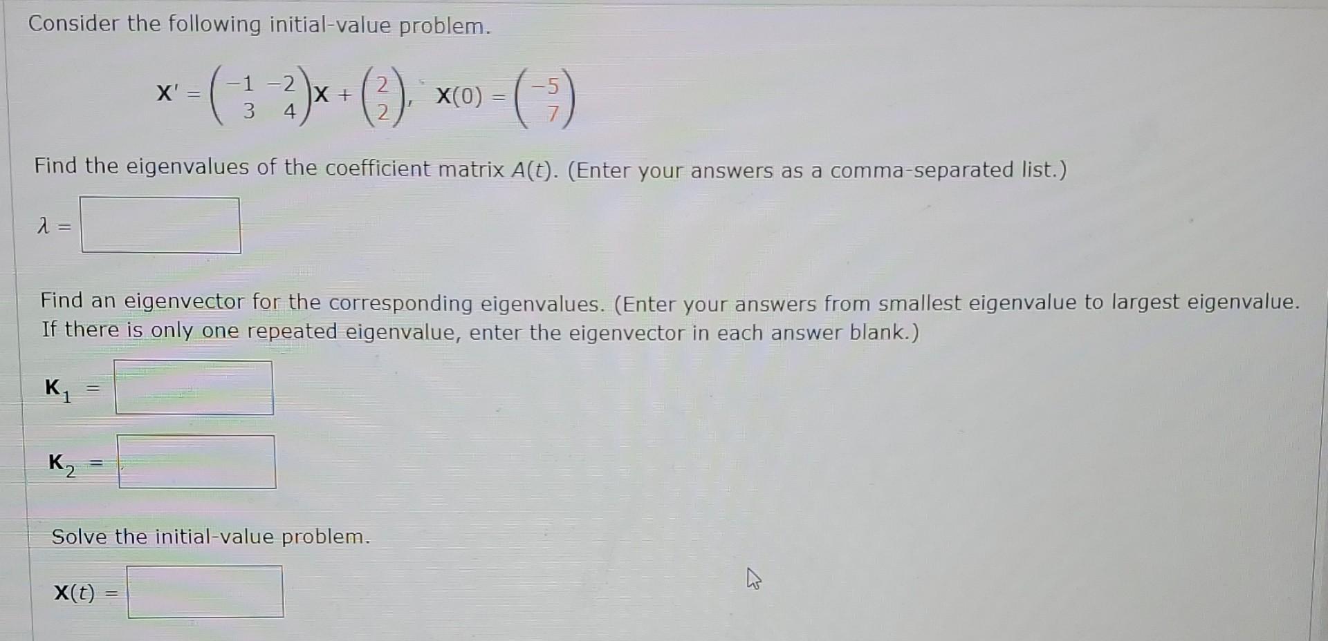 Solved Consider the following initial-value problem. | Chegg.com