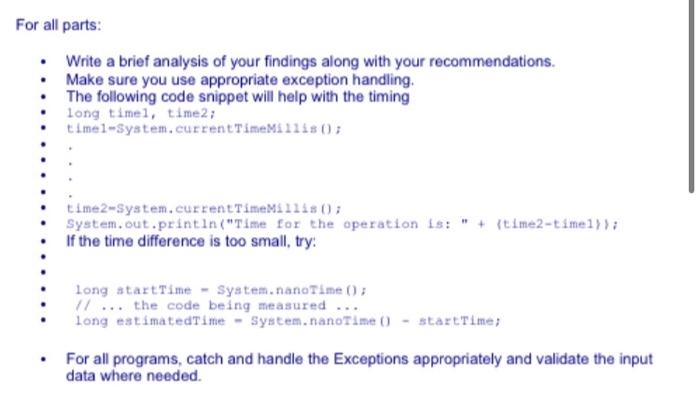 Solved Part Two - HashSet vs TreeSet • Compare the | Chegg.com