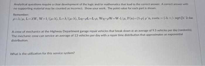 Solved Analytical questions require a clear development of | Chegg.com