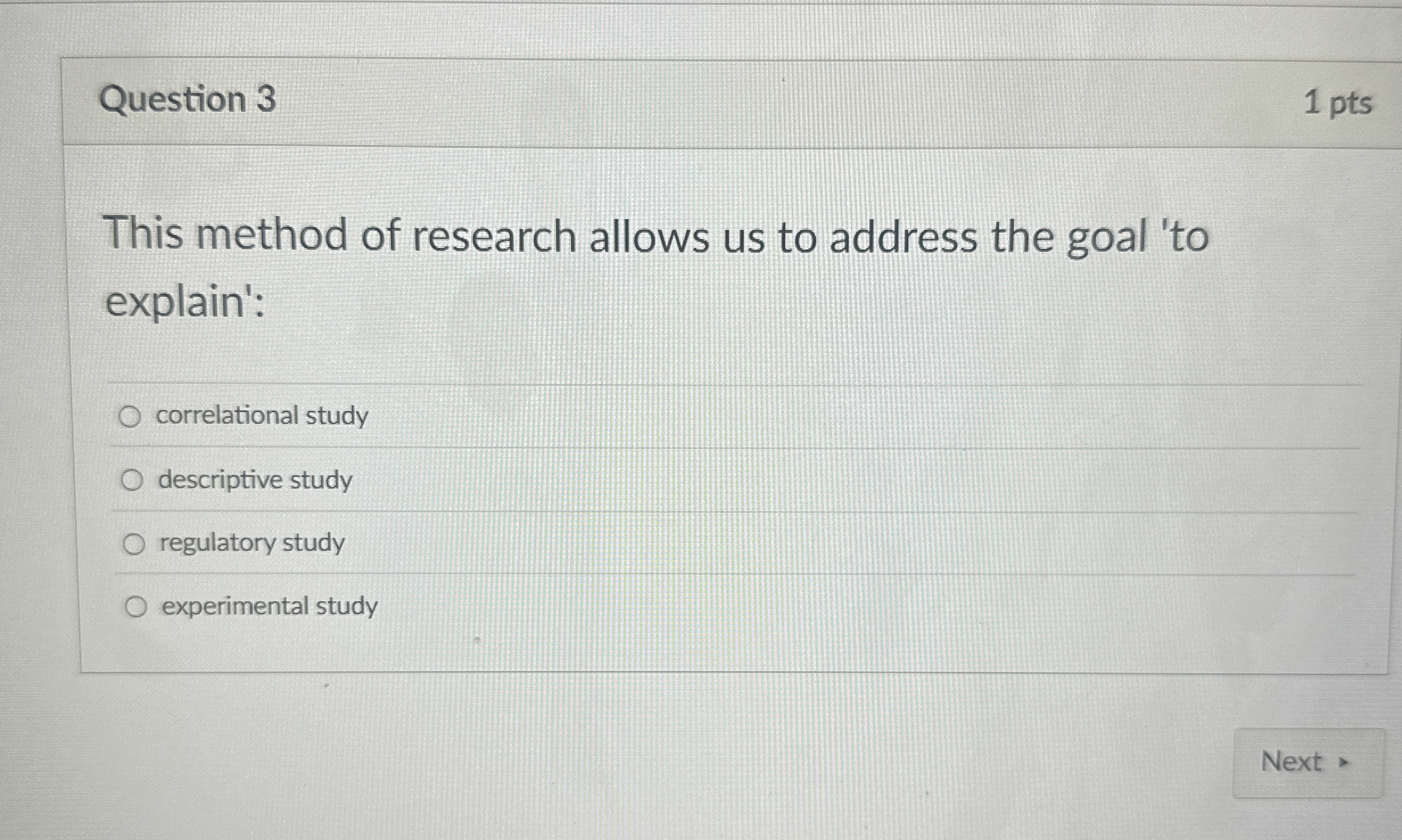 Solved Question 31 ﻿ptsThis method of research allows us to | Chegg.com