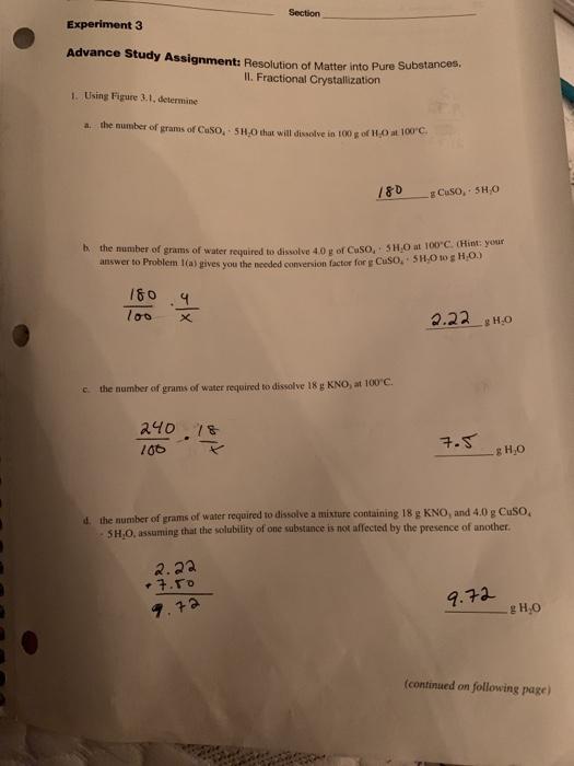 Resolution Of Matter Into Pure Substances I Chegg 