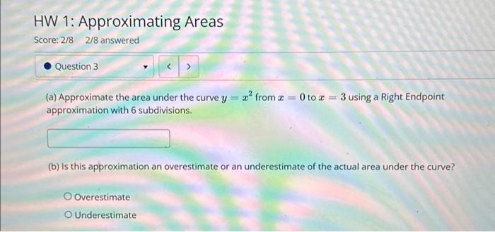 Solved (a) Approximate the area under the curve y=x2 from | Chegg.com