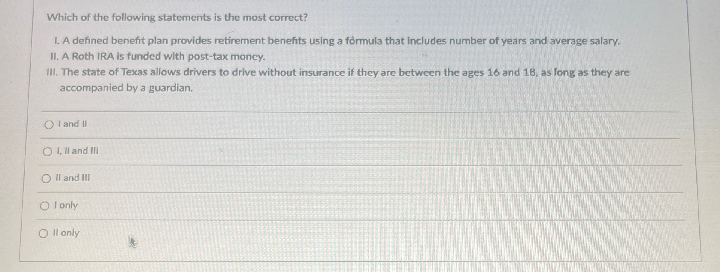 Solved Which of the following statements is the most | Chegg.com
