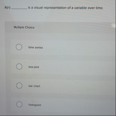 Solved A(n) ?????? ﻿is a visual representation of a variable | Chegg.com