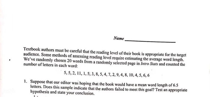 Solved Ναπις. Textbook authors must be careful that the | Chegg.com